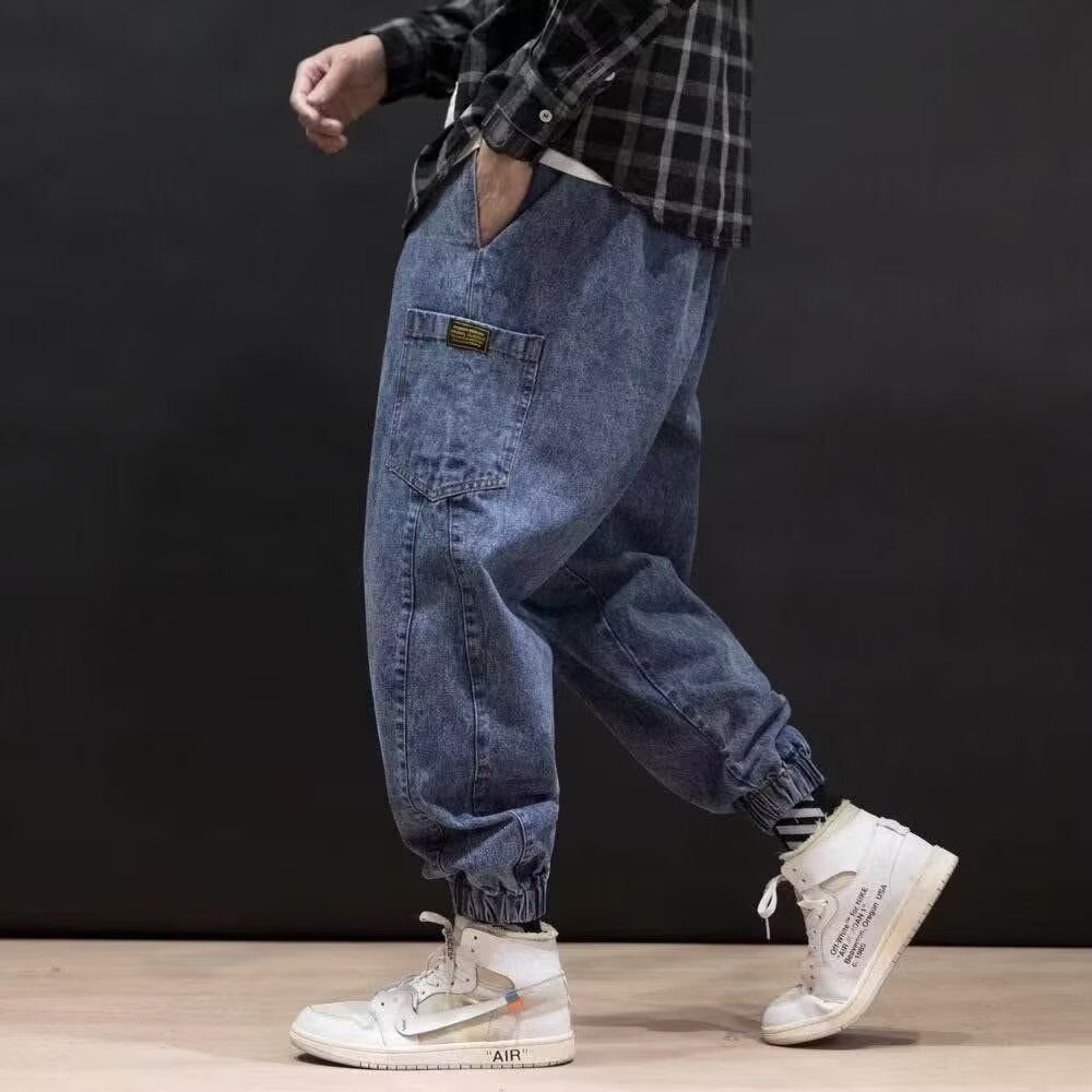 Roveno—Vintage Cargo Denim Jeans