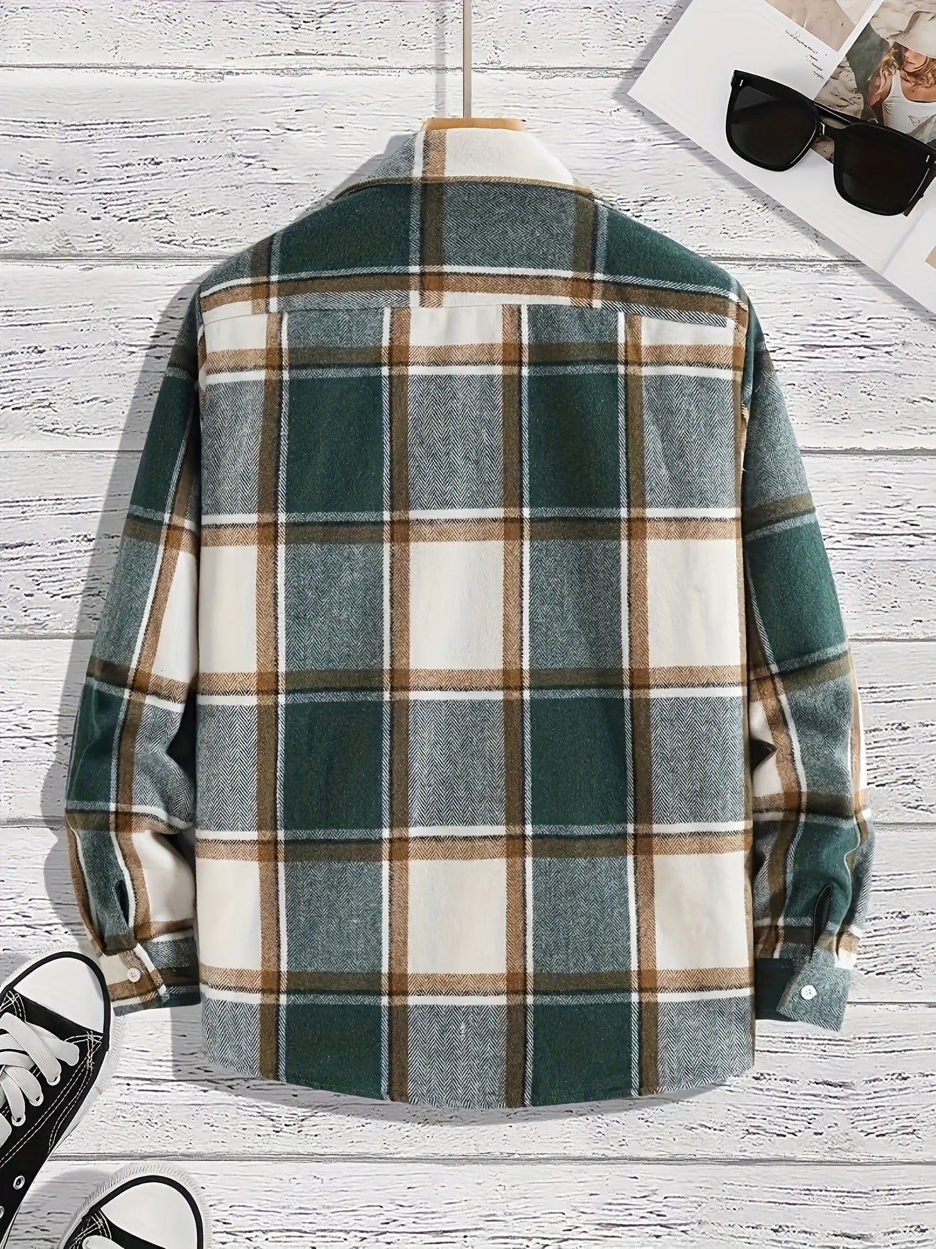 UrbanPlaid—Versatile Plaid Shirt Coat