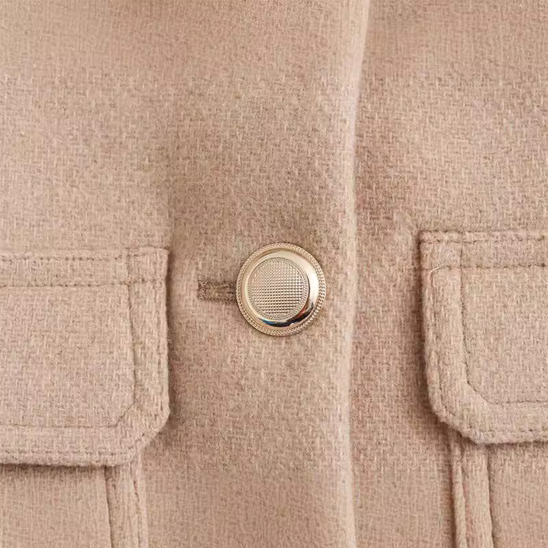 ModeLuxe—Wool Blend Cropped Jacket
