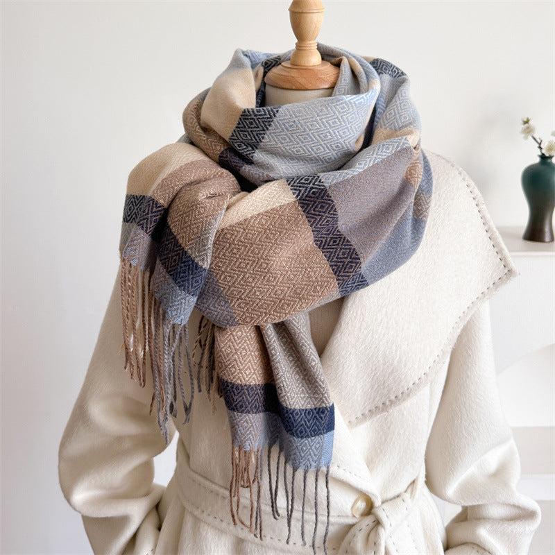 NordicWeave— Oversized Cozy Tassel Scarf