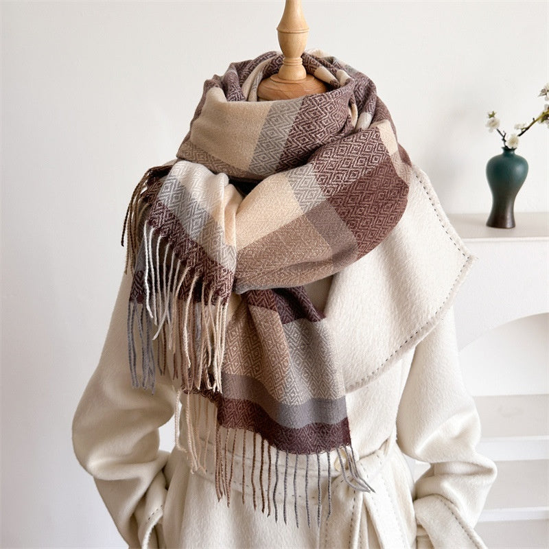 NordicWeave— Oversized Cozy Tassel Scarf