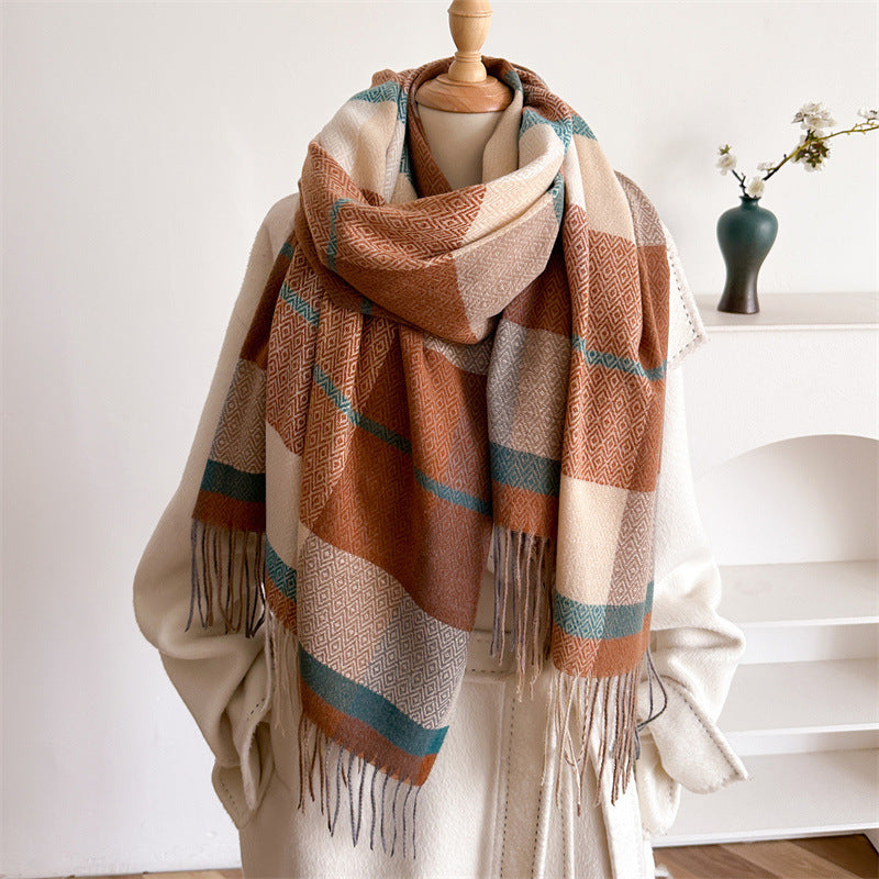 NordicWeave— Oversized Cozy Tassel Scarf