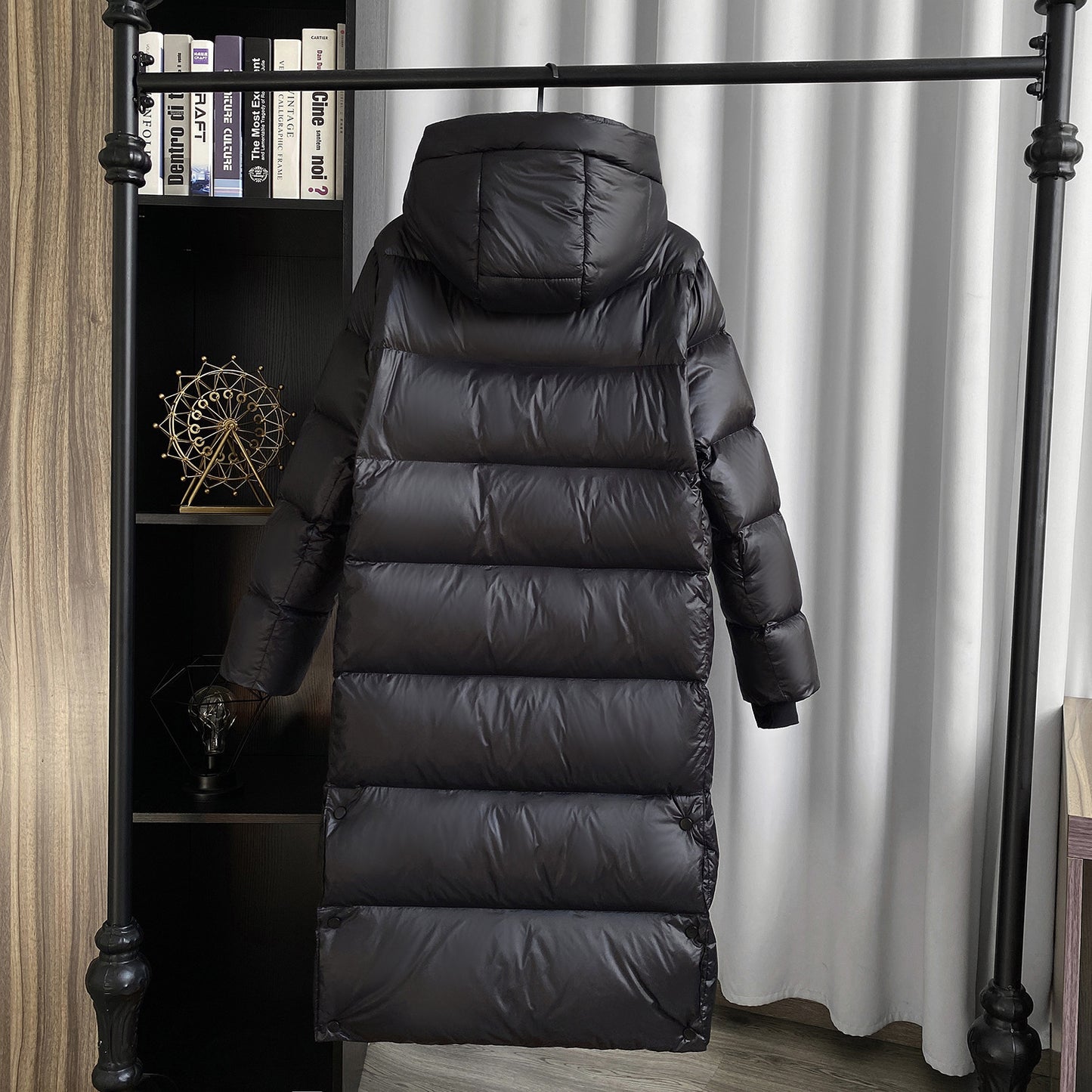 LuxeMid—Hooded Duck Down Puffer Jacket