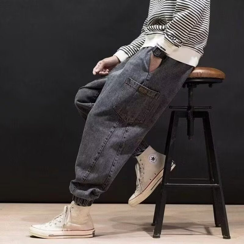 Roveno—Vintage Cargo Denim Jeans