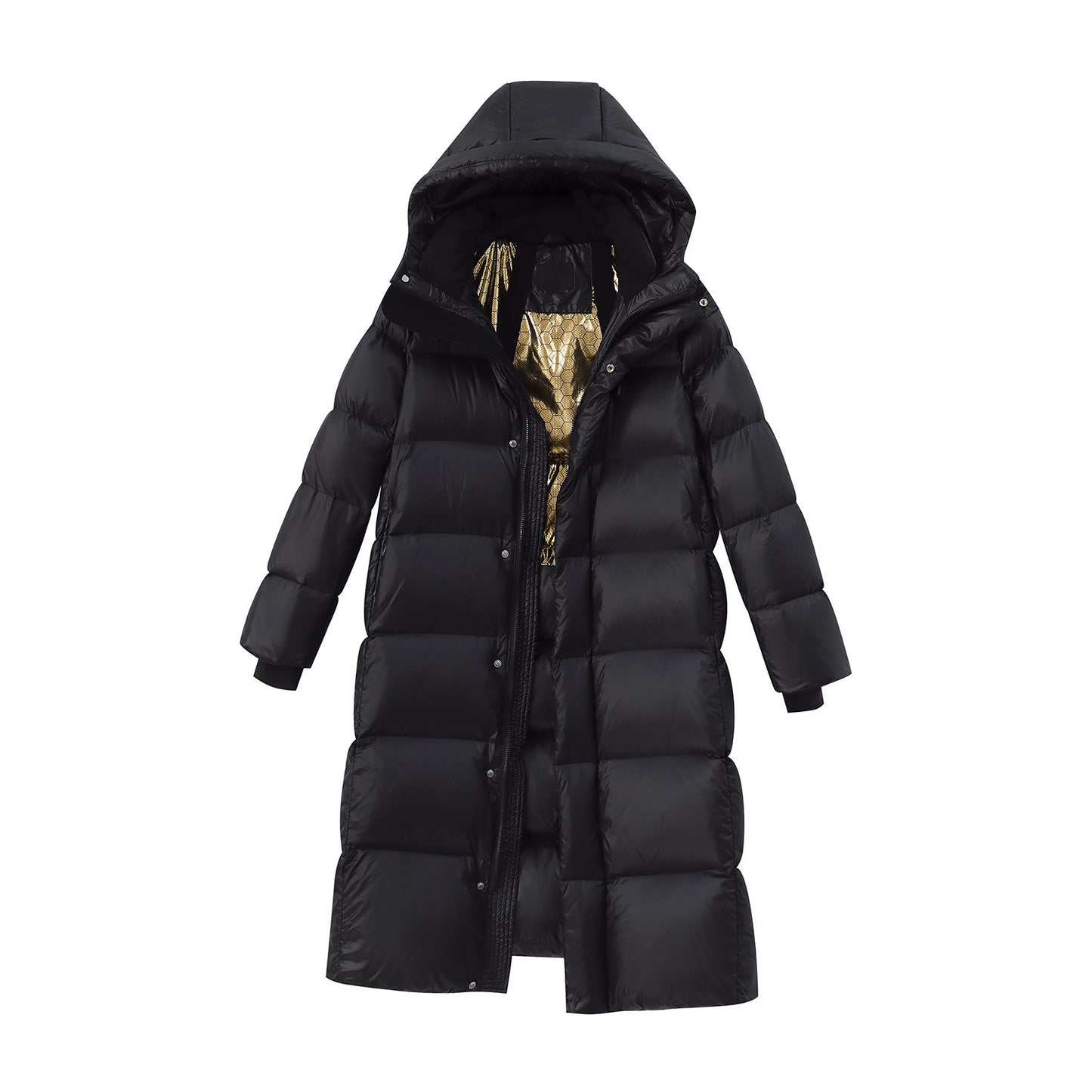 LuxeMid—Hooded Duck Down Puffer Jacket