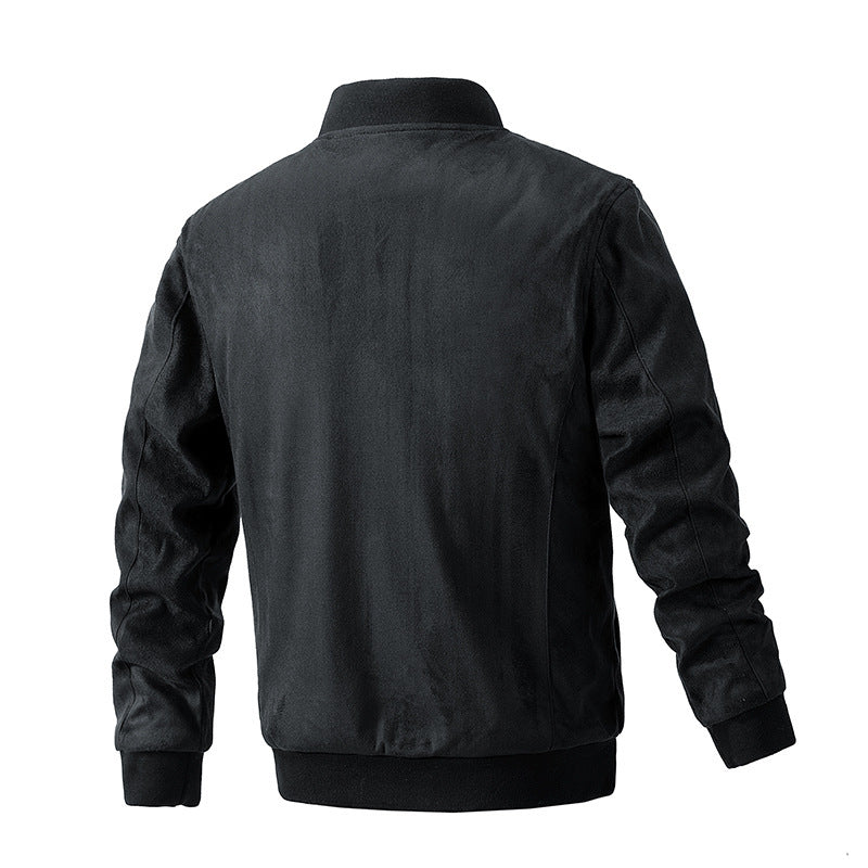 NordiCraft—Suede Stand Collar Jacket