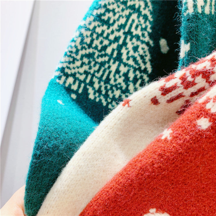 CozyJoy—Red Christmas Tree Sweater