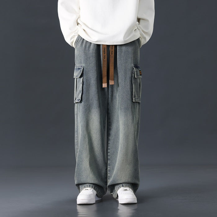Zevrion—Loose Straight Wide-Leg Jeans