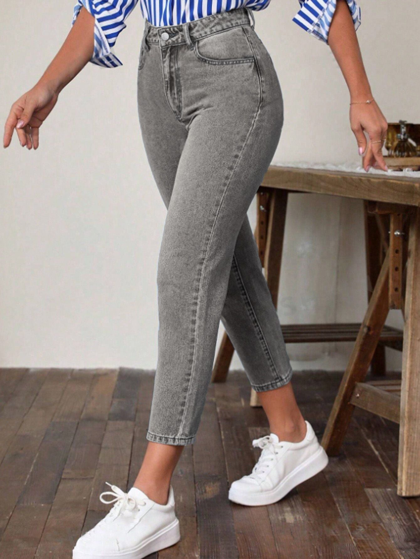 Alverra—High-Waist Stretch Skinny Jeans