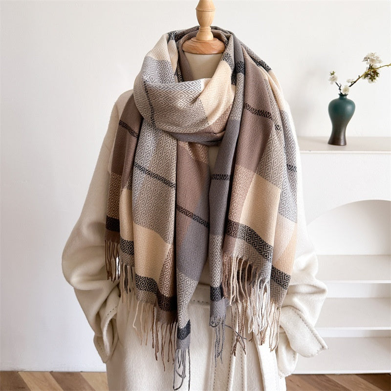 NordicWeave— Oversized Cozy Tassel Scarf