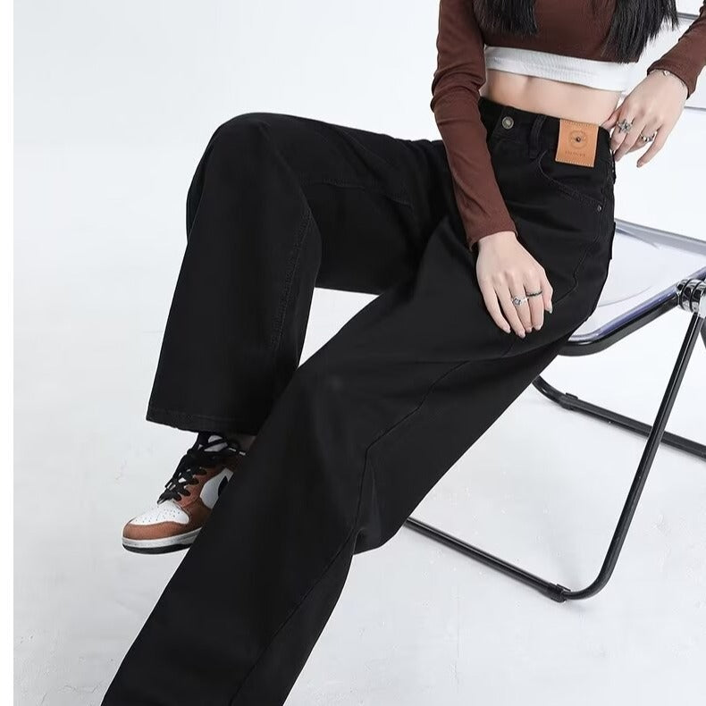 Auretta—High-Waist Wide-Leg Retro Denim