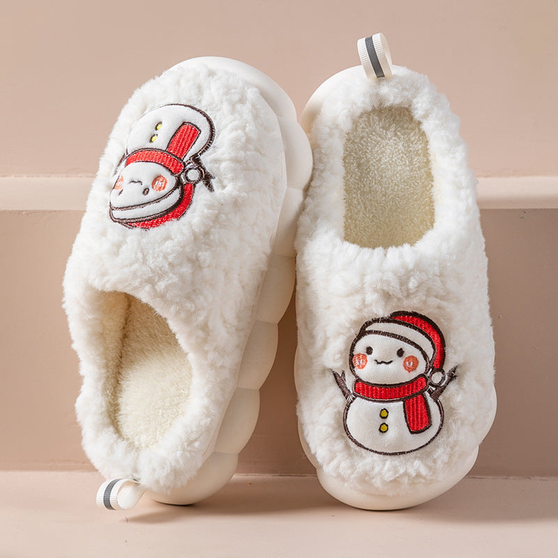 FrostStep—Couple Snowman Slippers