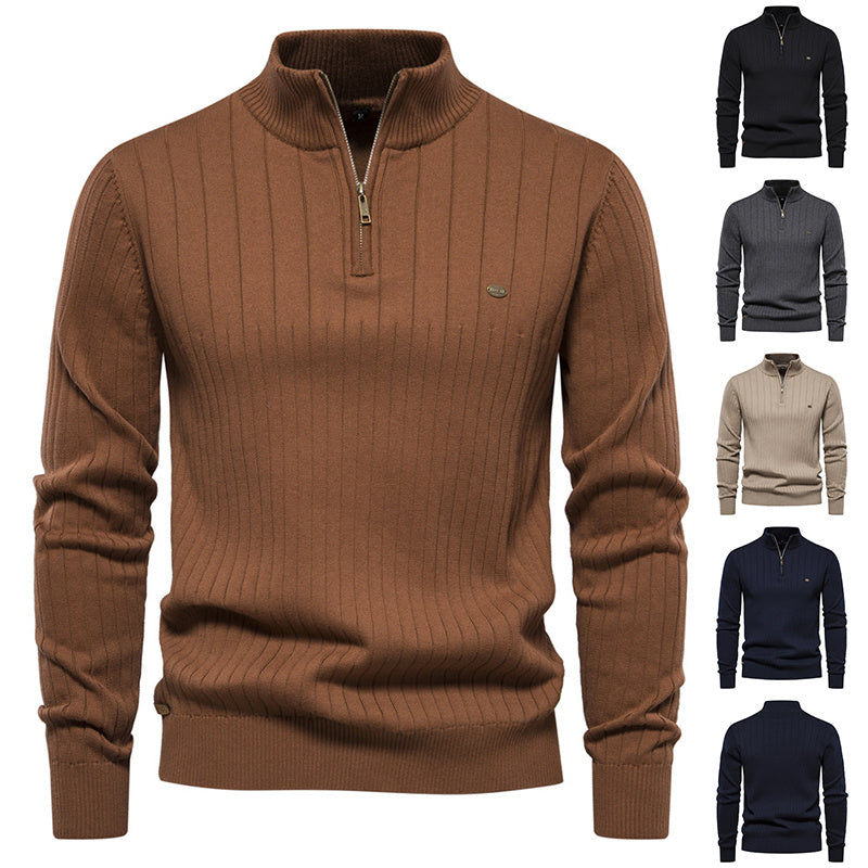 NordicLine—Half-Zip Knit Sweater