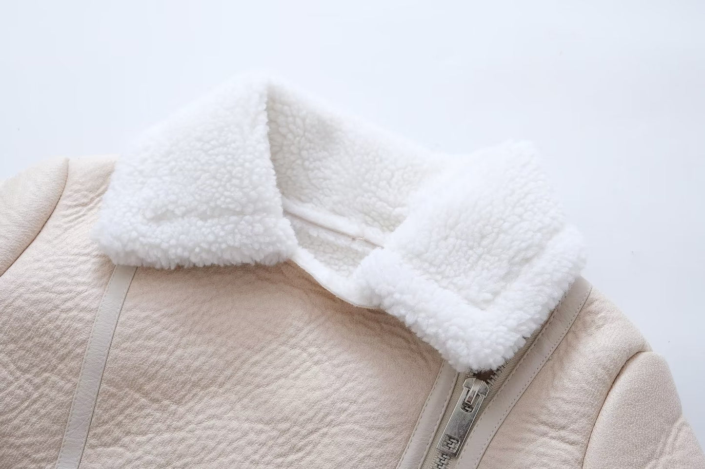BelleMode—French Fur Zip-Up Jacket