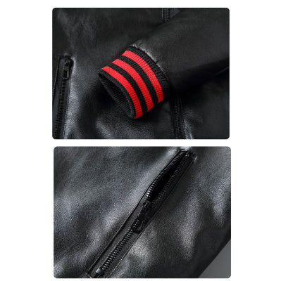 BlackStone—Hooded Leather Jacket