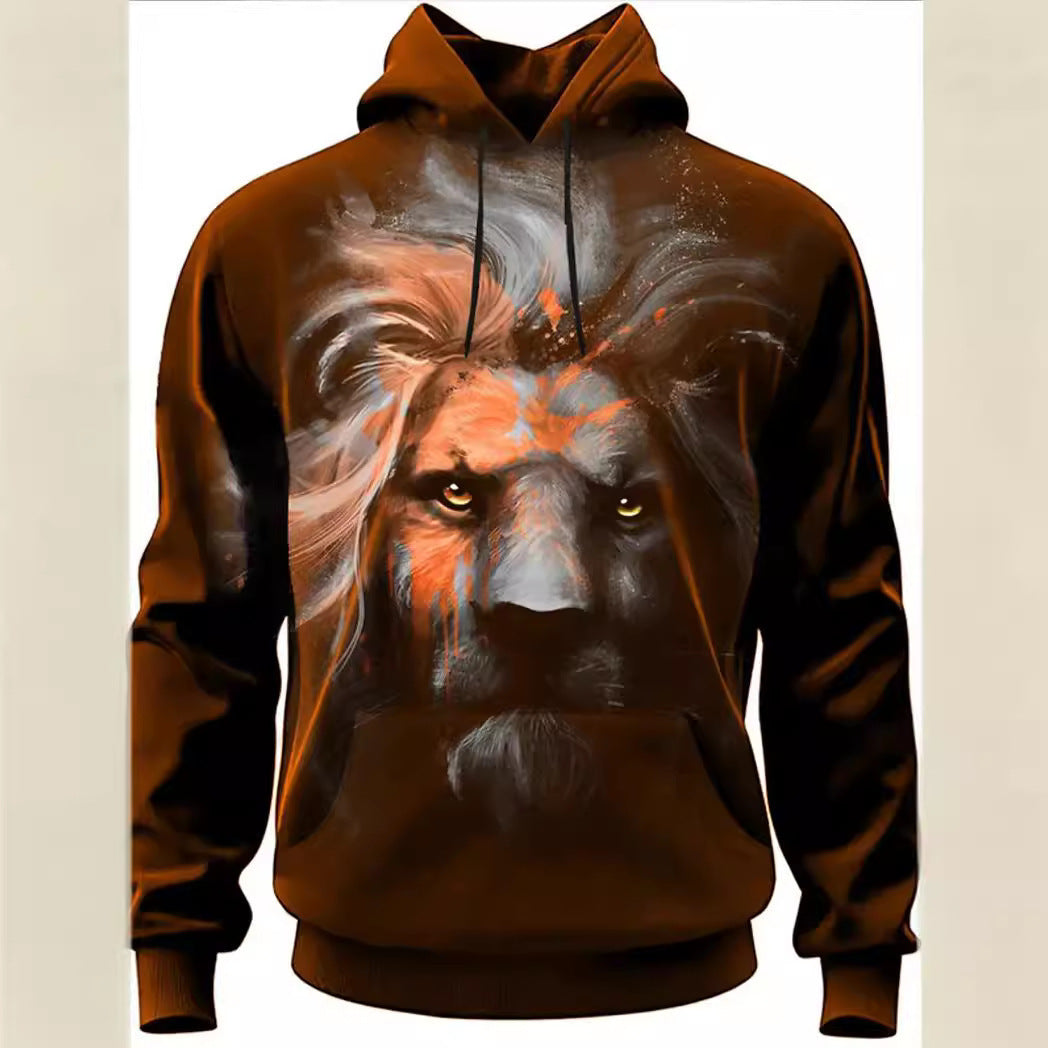 PrideWear—Lion Print 3D Hoodie