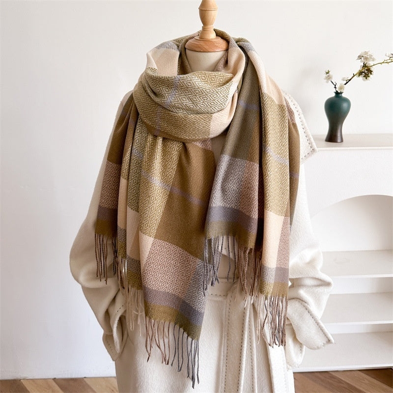 NordicWeave— Oversized Cozy Tassel Scarf