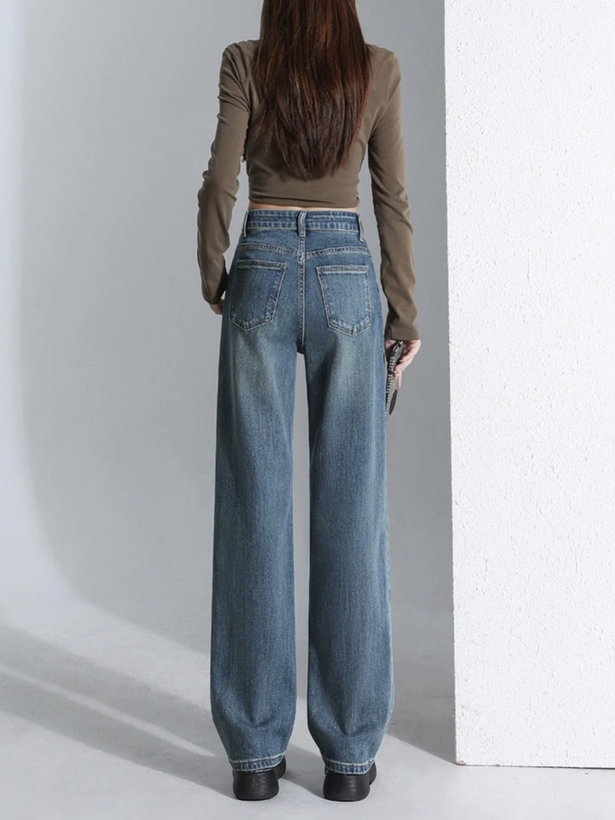 Elysia—High-Waist Stretch Denim Jeans