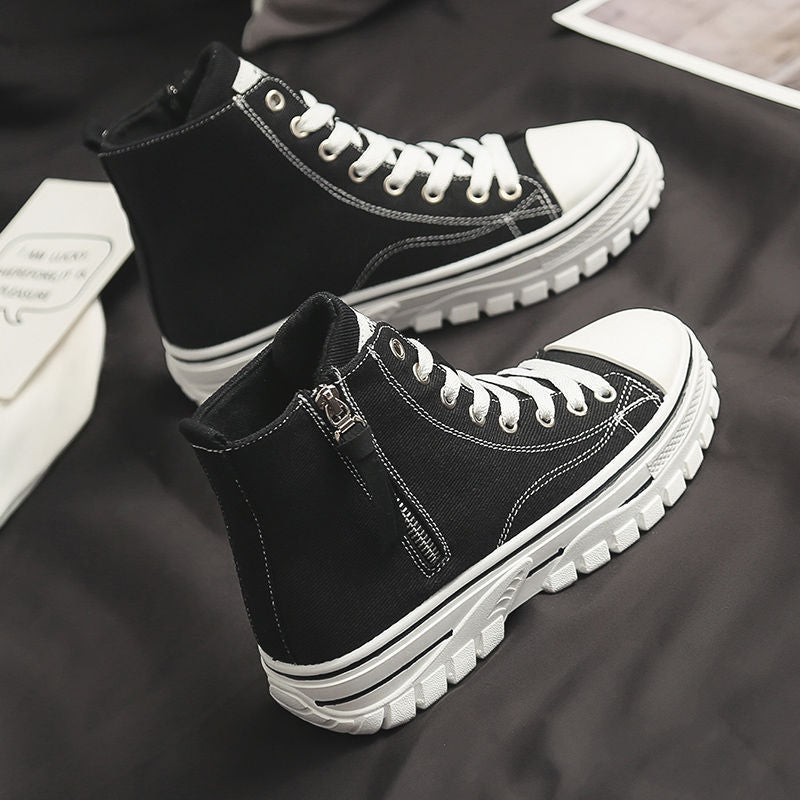 MODA—Women's High Top Canvas Sneakers