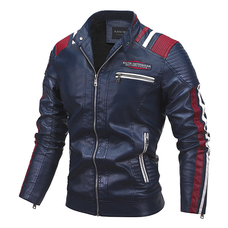 UrbanCruise—Retro Leather Biker Jacket