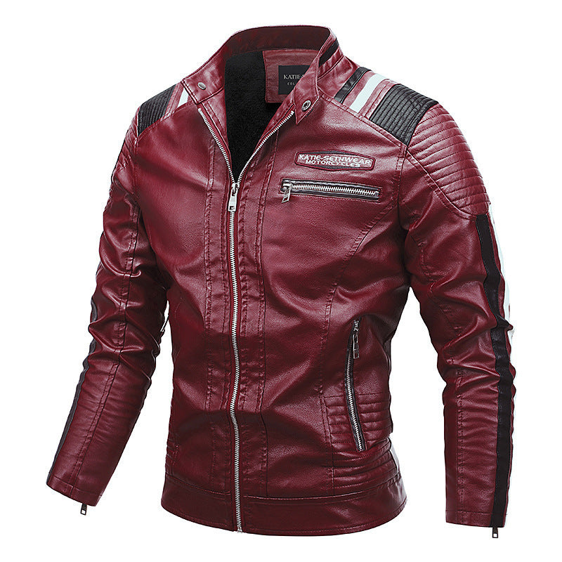 UrbanCruise—Retro Leather Biker Jacket