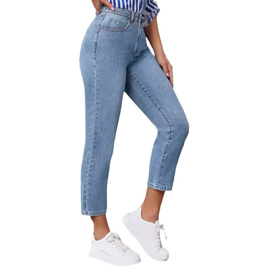 Alverra—High-Waist Stretch Skinny Jeans
