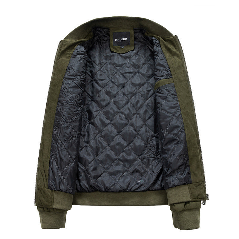 NordiCraft—Suede Stand Collar Jacket