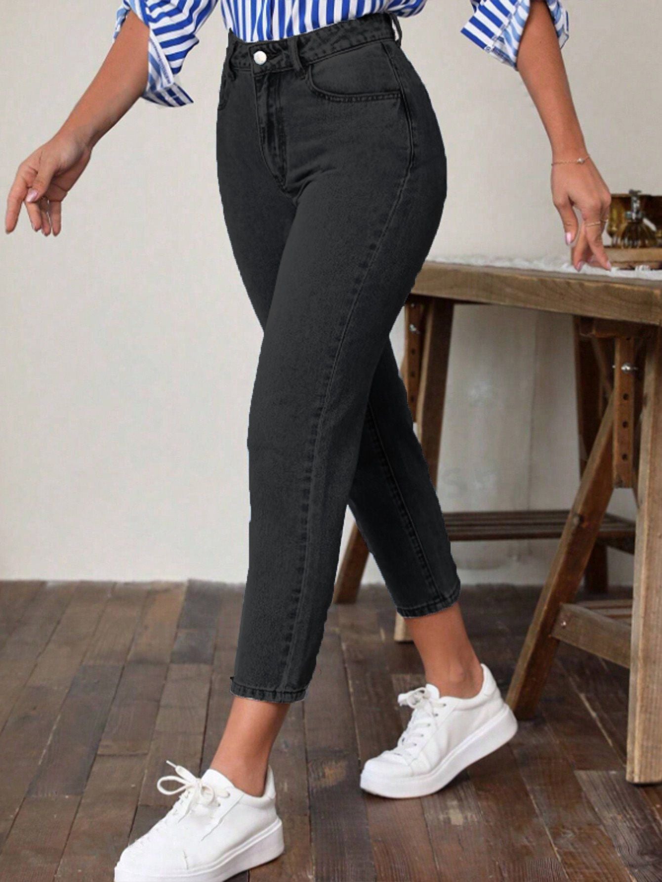 Alverra—High-Waist Stretch Skinny Jeans