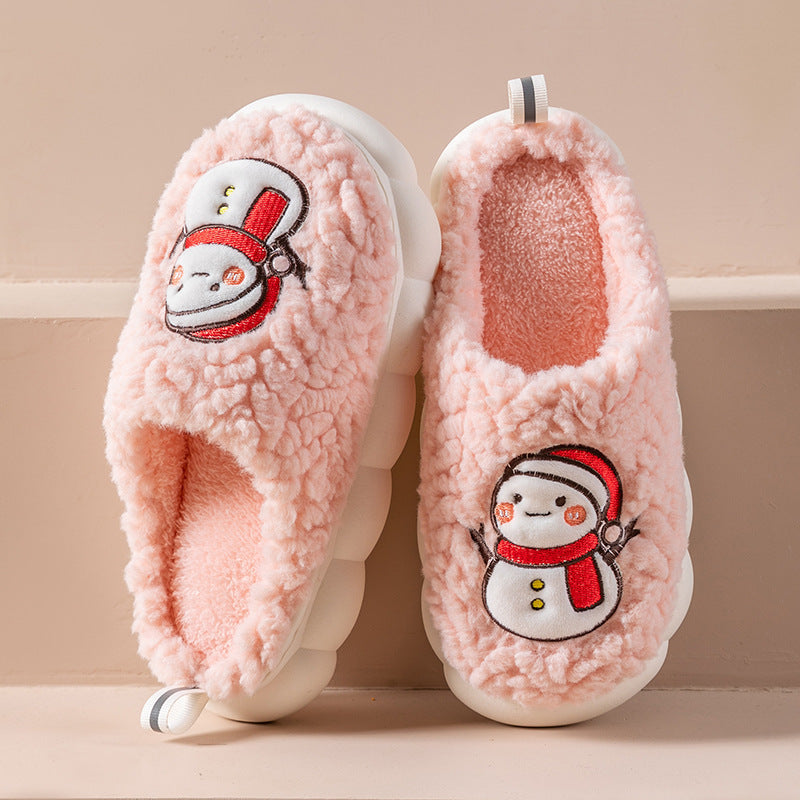 FrostStep—Couple Snowman Slippers