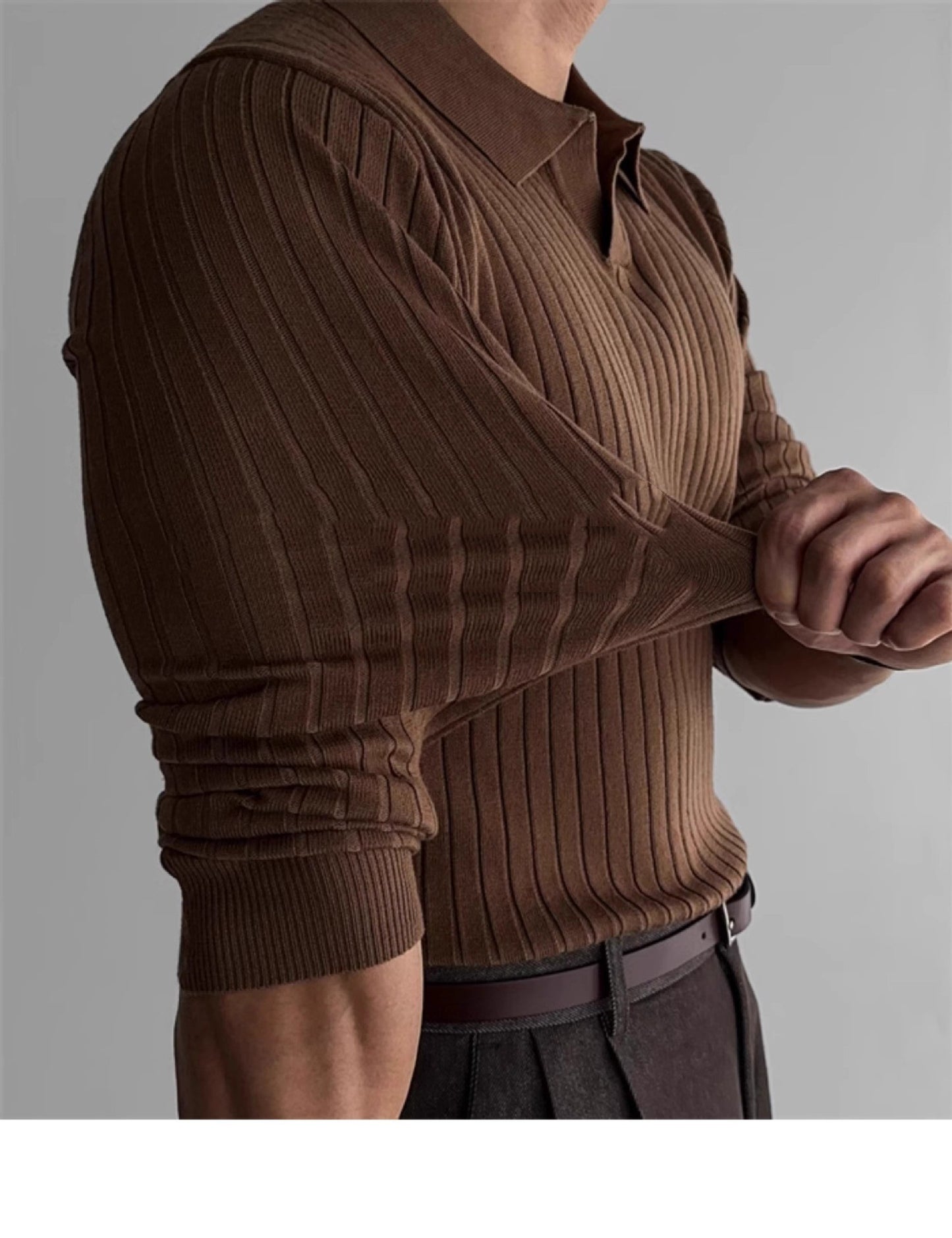EliteFit—Classic Ribbed Knit Sweater