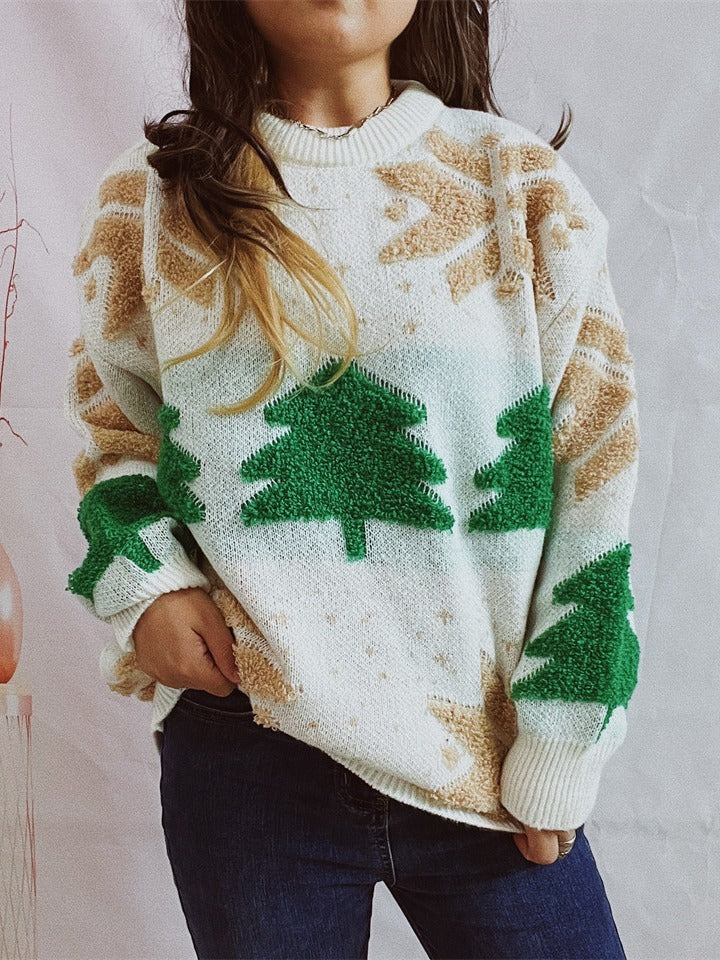 CozyChic—Round Neck Christmas Sweater