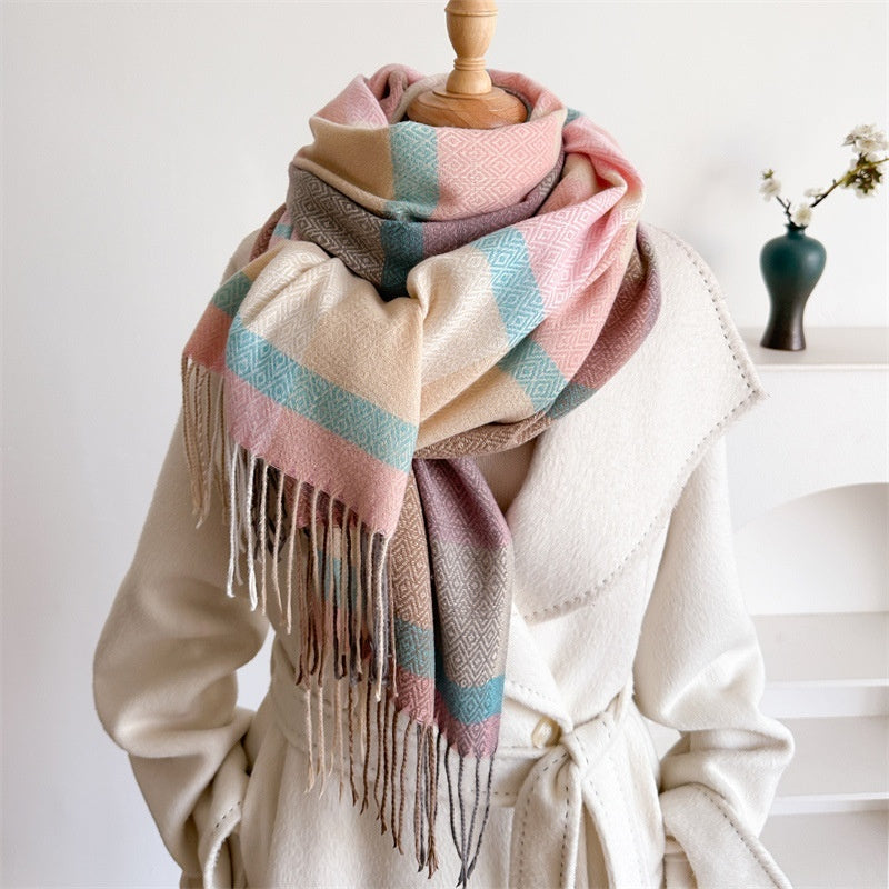 NordicWeave— Oversized Cozy Tassel Scarf