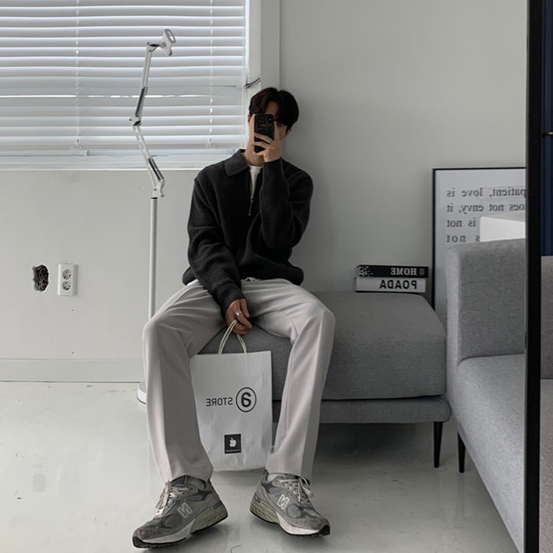MetroKnit—Lapel Knit Sweater