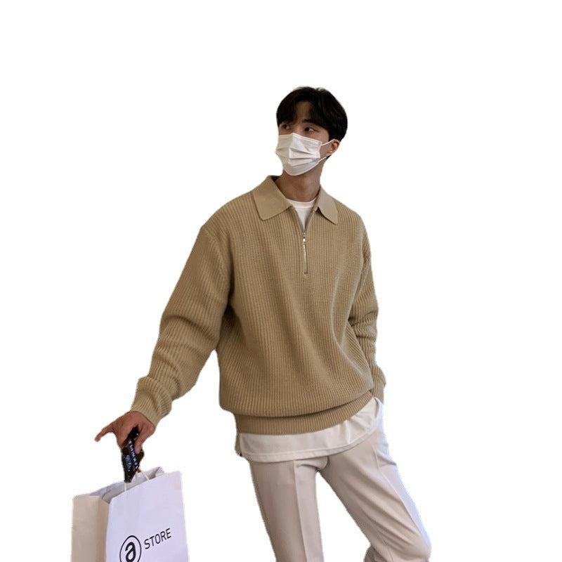 MetroKnit—Lapel Knit Sweater