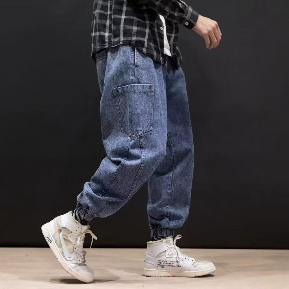 Roveno—Vintage Cargo Denim Jeans