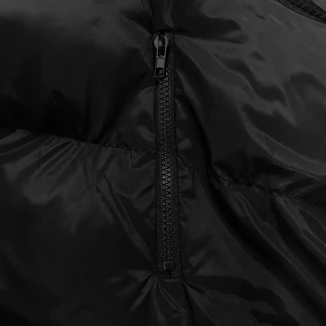 Ardelle—French Zipper Hooded Puffer Vest