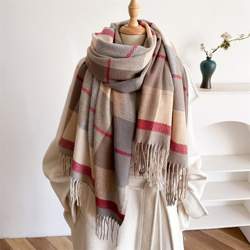 NordicWeave— Oversized Cozy Tassel Scarf