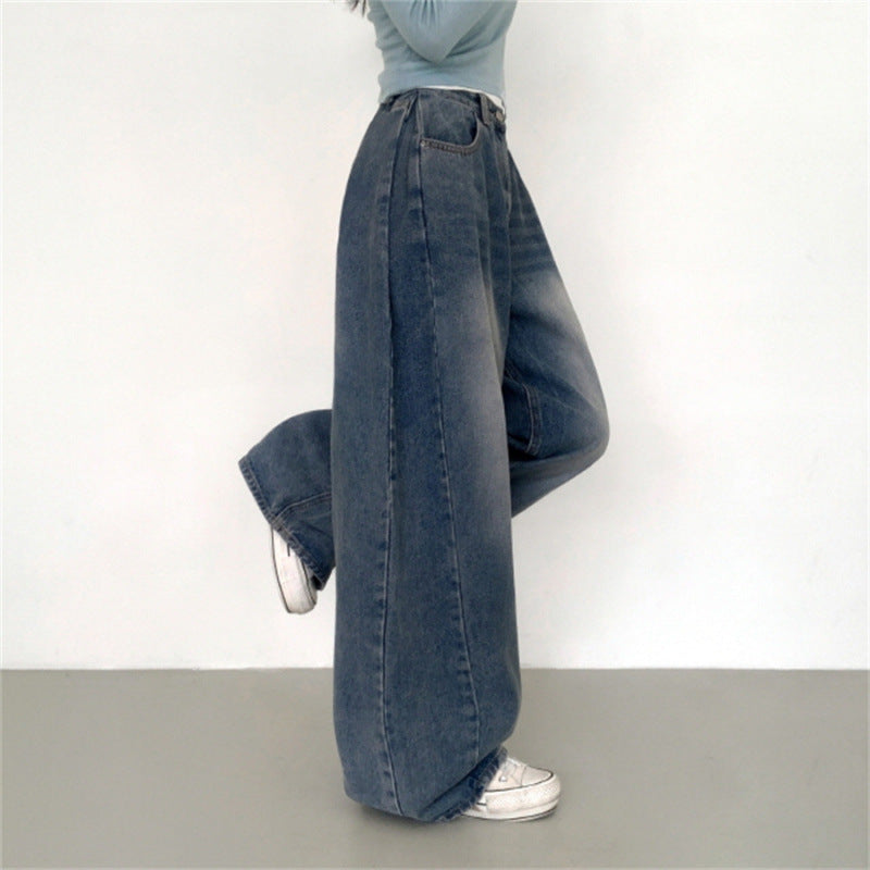 DenimEra—High Waist Loose Straight Jeans