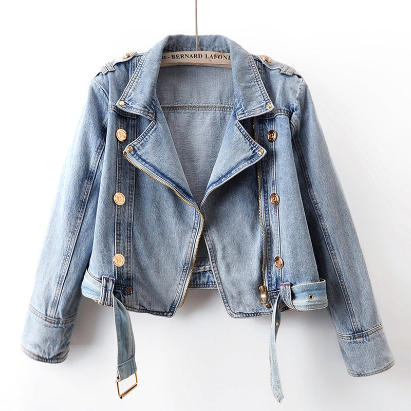 BlueRebel—Women's Denim Biker Jacket