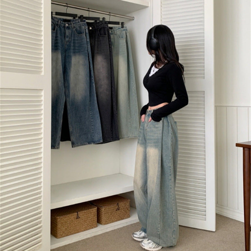 DenimEra—High Waist Loose Straight Jeans