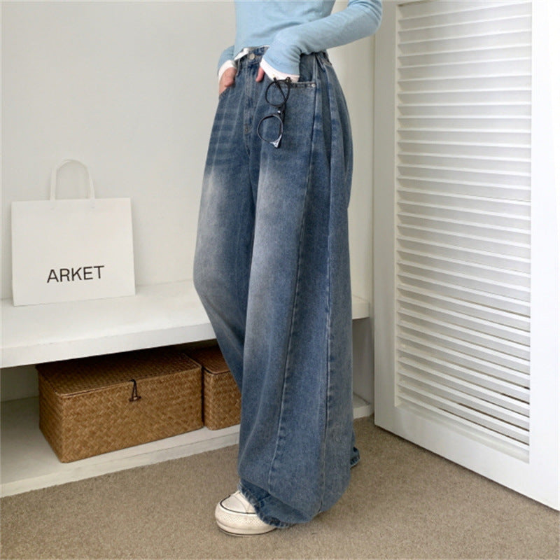 DenimEra—High Waist Loose Straight Jeans