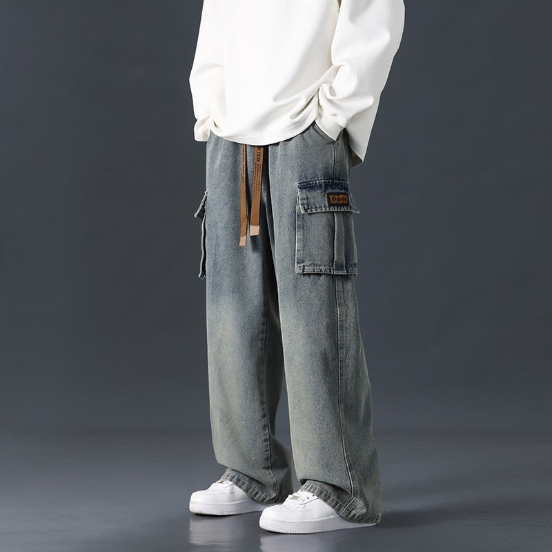 Zevrion—Loose Straight Wide-Leg Jeans