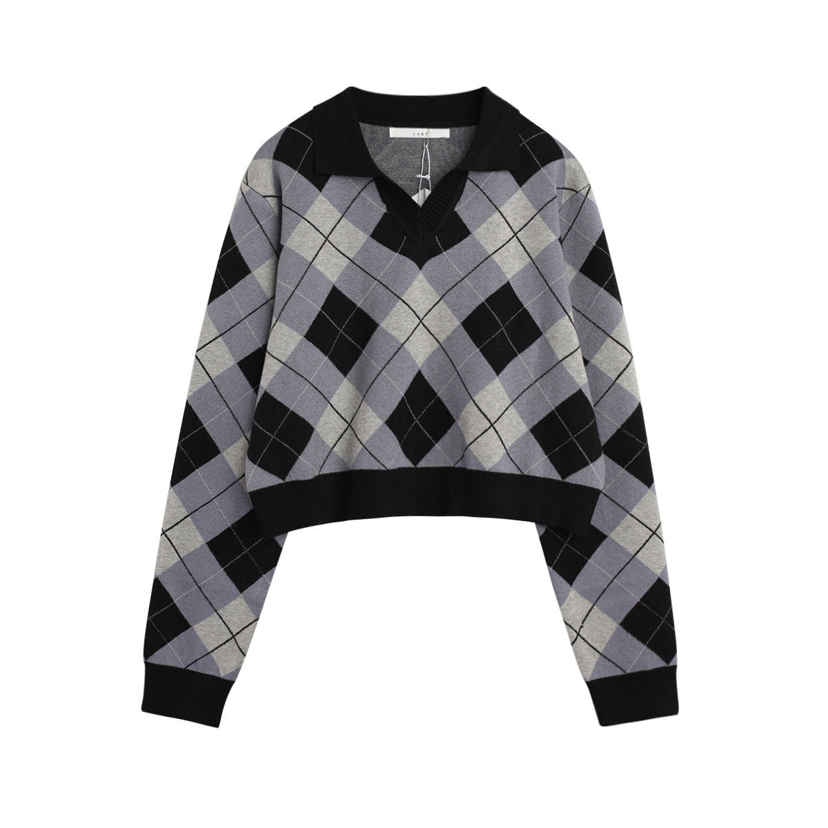 KnitLuxe—Diamond Retro Knit Top