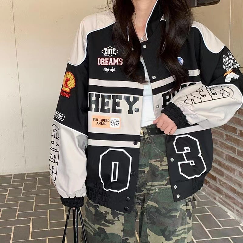 SpeedLuxe—Locomotive Baseball Jacket