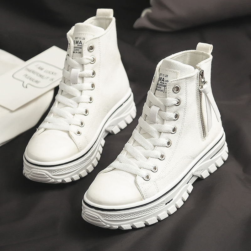 MODA—Women's High Top Canvas Sneakers