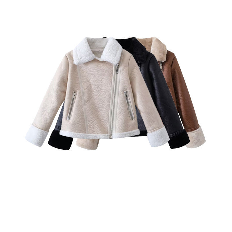 BelleMode—French Fur Zip-Up Jacket