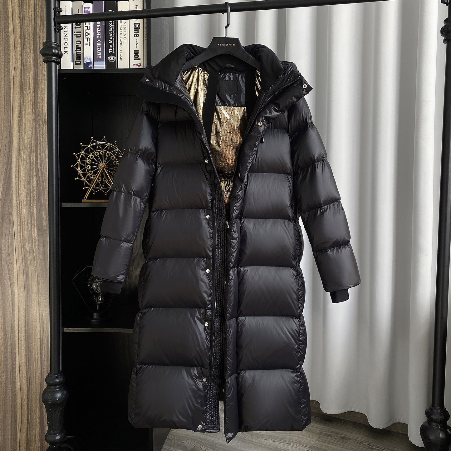 LuxeMid—Hooded Duck Down Puffer Jacket