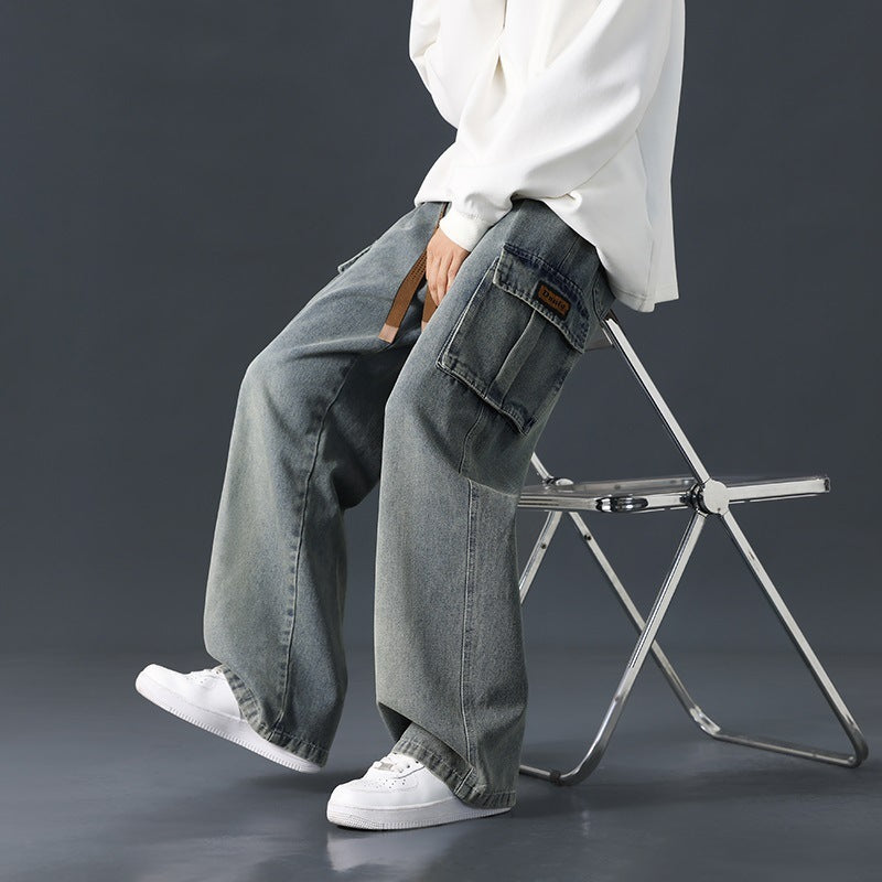 Zevrion—Loose Straight Wide-Leg Jeans