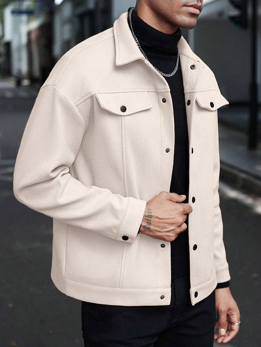 VibeWalk—Men's Wool Lapel Jacket