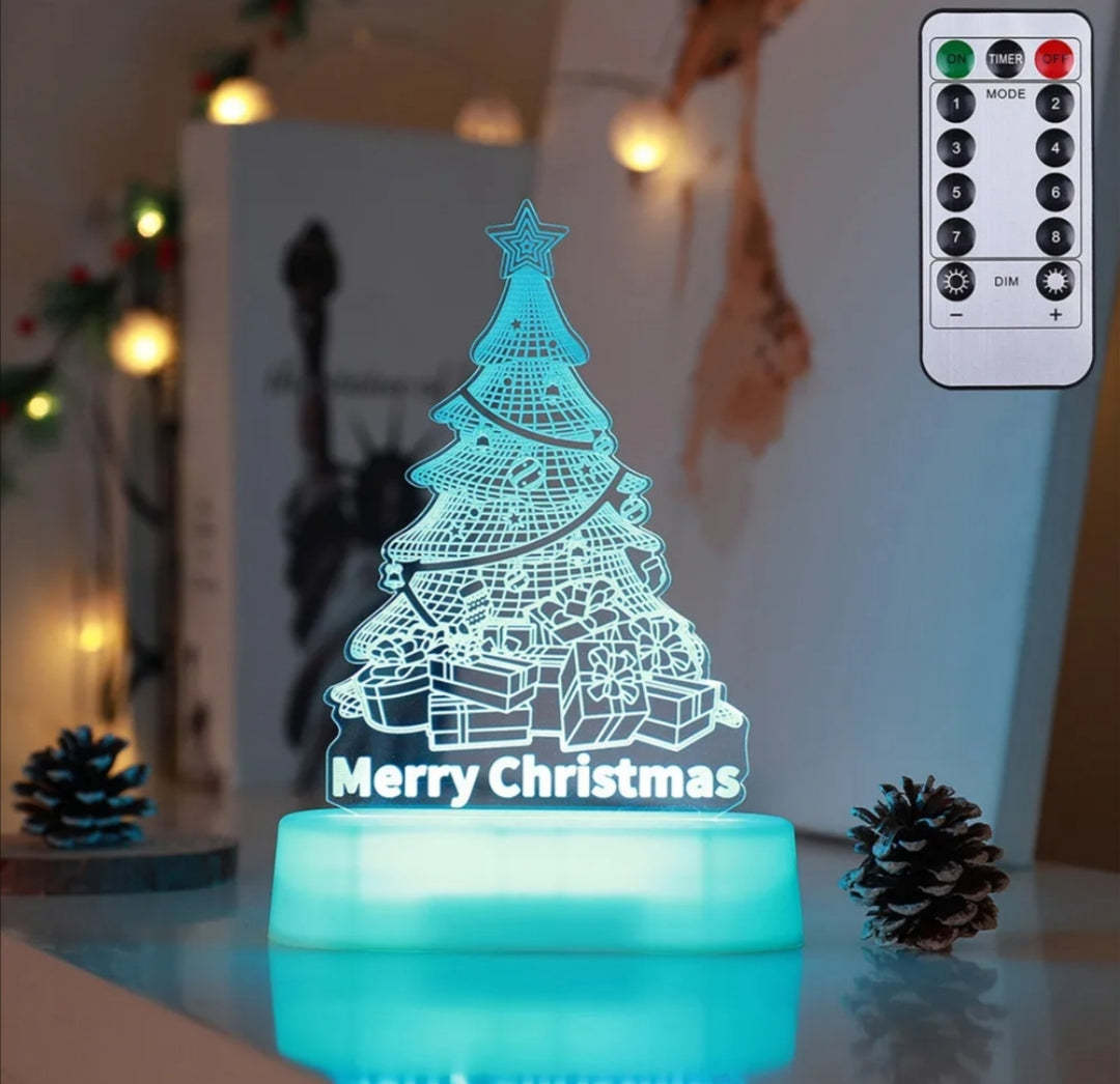 GlowJoy—3D Christmas Acrylic LED Lamp